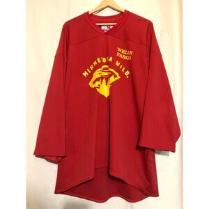 Baka Sports Wells Fargo MN Wilds Red Long Sleeve Jersey No Size.